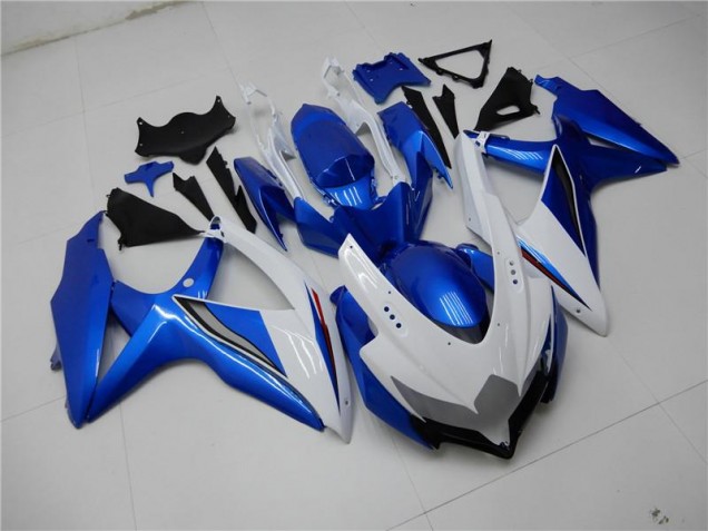 Weiß Blau GSXR 600 / 750 K8 2008-2010 Verkleidung