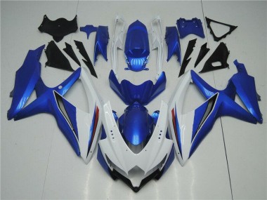 Weiß Blau GSXR 600 / 750 K8 2008-2010 Verkleidung