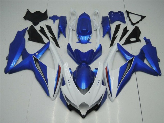 Weiß Blau GSXR 600 / 750 K8 2008-2010 Verkleidung