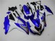 Weiß Blau GSXR 600 / 750 K8 2008-2010 Verkleidungen Weiß Blau GSXR 600 / 750 K8 2008-2010 Verkleidungen