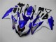 Weiß Blau GSXR 600 / 750 K8 2008-2010 Verkleidungen Weiß Blau GSXR 600 / 750 K8 2008-2010 Verkleidungen