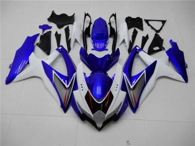 Weiß Blau GSXR 600 / 750 K8 2008-2010 Verkleidungen