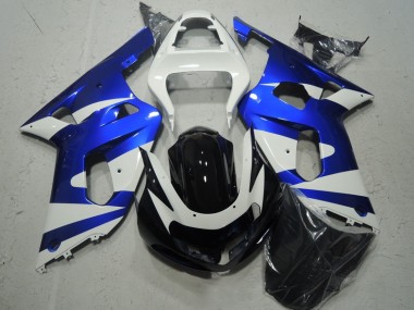 Weiß Blau GSXR 600 K1 K2 K3 2001-2003 Verkleidungen
