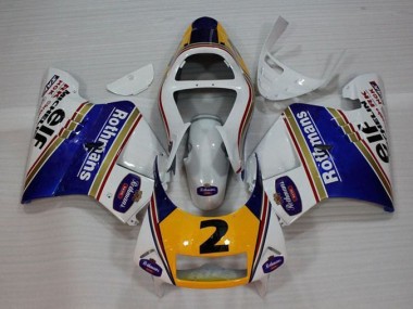 Weiß Blau Gelb NSR 250 MC28 P4 1994-1996 Verkleidungen
