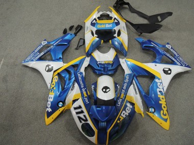 Weiß Blau GoldBet 112 S1000RR 2009-2014 Verkleidungen