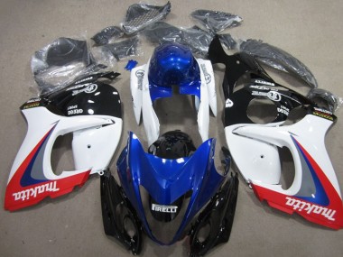 Weiß Blau Makita GSXR 1300 Hayabusa 2008-2019 Verkleidungen