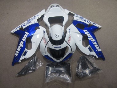 Weiß Blau Motul GSXR 750 K1 K2 K3 2001-2003 Verkleidungen