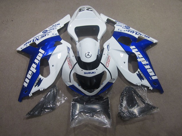 Weiß Blau Motul GSXR 750 K1 K2 K3 2001-2003 Verkleidungen Weiß Blau Motul GSXR 750 K1 K2 K3 2001-2003 Verkleidungen