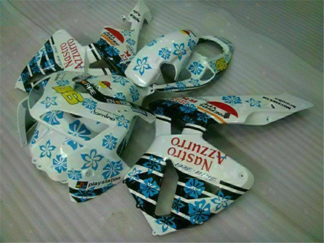 Weiß Blau Nastro Azzurro 46 CBR 600 RR 2005-2006 Verkleidung Weiß Blau Nastro Azzurro 46 CBR 600 RR 2005-2006 Verkleidung