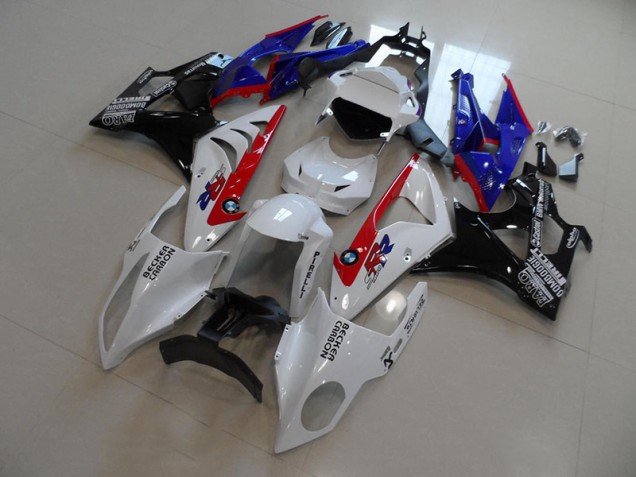 Weiß Blau Rot Becker Carbon S1000RR 2009-2014 Verkleidungen Weiß Blau Rot Becker Carbon S1000RR 2009-2014 Verkleidungen