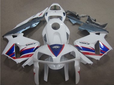 Weiß Blau Rot CBR 600 RR 2005-2006 Verkleidungen