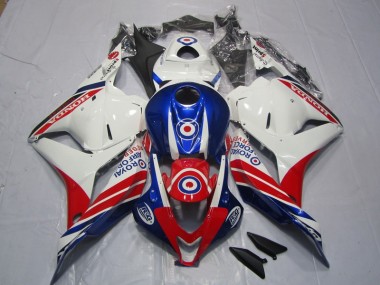 Weiß Blau Rot CBR 600 RR 2009-2012 Verkleidung