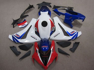 Weiß Blau Rot HRC CBR 1000 RR 2008-2011 Verkleidung