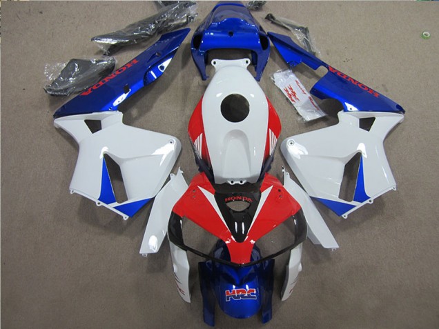 Weiß Blau Rot HRC CBR 600 RR 2005-2006 Verkleidung
