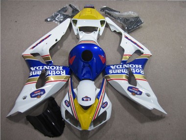 Weiß Blau Rothmans CBR 1000 RR 2006-2007 Verkleidungen