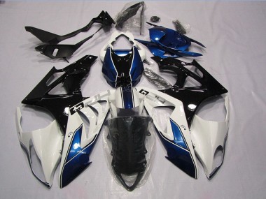 Weiß Blau S1000RR 2009-2014 Vollverkleidung