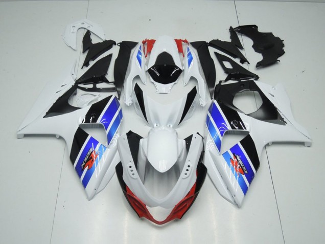 Weiß Blau Schwarz GSXR 1000 K9 2009-2016 Verkleidungen Weiß Blau Schwarz GSXR 1000 K9 2009-2016 Verkleidungen