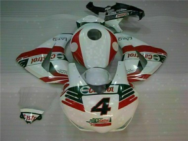 Weiß Castrol 4 CBR 1000 RR 2008-2011 Verkleidungen