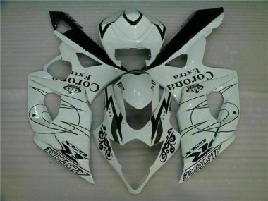 Weiß GSXR 1000 K5 2005-2006 Vollverkleidung