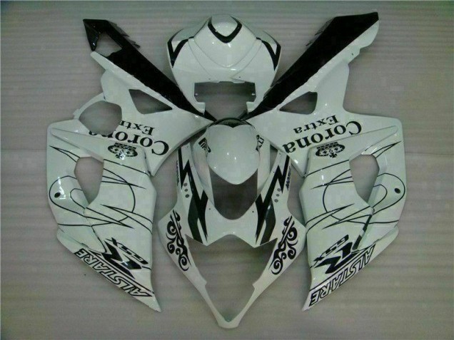 Weiß GSXR 1000 K5 2005-2006 Vollverkleidung Weiß GSXR 1000 K5 2005-2006 Vollverkleidung