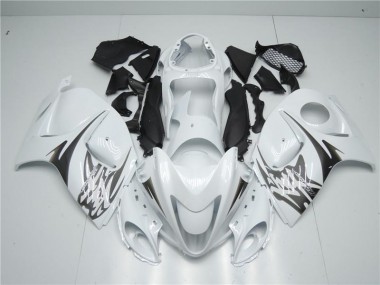 Weiß GSXR 1300 Hayabusa 2008-2019 Verkleidungen