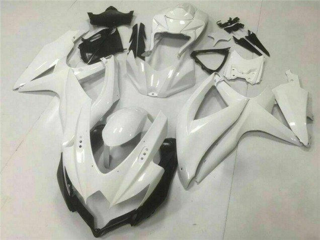 Weiß GSXR 600 / 750 K8 2008-2010 Vollverkleidung Weiß GSXR 600 / 750 K8 2008-2010 Vollverkleidung