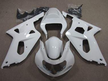Weiß GSXR 600 K1 K2 K3 2001-2003 Verkleidungen