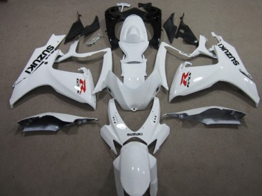 Weiß GSXR 600 K6 2006-2007 Verkleidungen