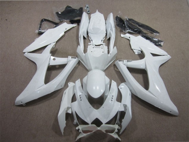 Weiß GSXR 600 K8 2008-2010 Verkleidungen
