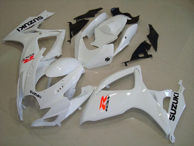 Weiß GSXR 750 K6 2006-2007 Verkleidungen Weiß GSXR 750 K6 2006-2007 Verkleidungen