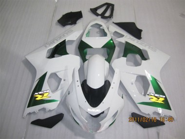 Weiß Grün GSXR 600 K4 2004-2005 Verkleidungen