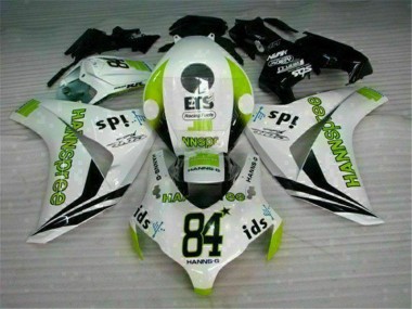 Weiß Grün Hannspree 84 CBR 1000 RR 2008-2011 Verkleidungen