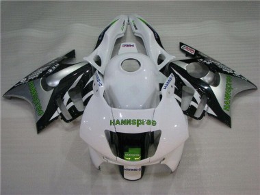 Weiß Grün Hannspree CBR 600 F3 1995-1998 Verkleidungen
