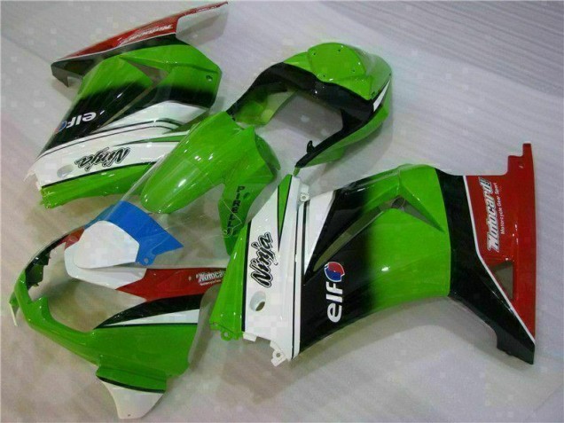 Weiß Grün Schwarz Ninja EX250 2008-2012 Verkleidungen Weiß Grün Schwarz Ninja EX250 2008-2012 Verkleidungen