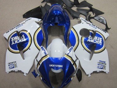 Weiß Lucky Strike Blau Motul GSXR 1300 Hayabusa 1996-2007 Verkleidungen