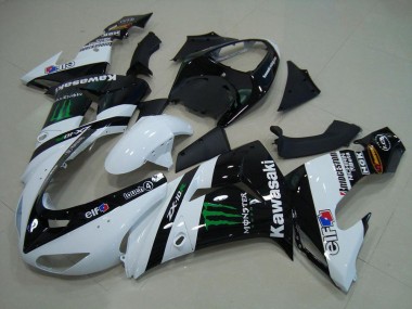 Weiß Monster ZX10R 2006-2007 Verkleidungen