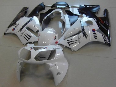 Weiß Monster ZX12R 2002-2006 Verkleidungen