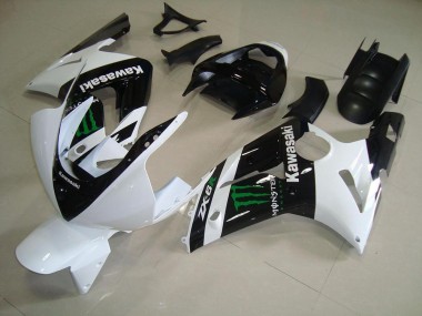 Weiß Monster ZX6R 2003-2004 Verkleidung