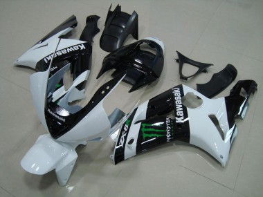 Weiß Monster ZX6R 2003-2004 Verkleidungen