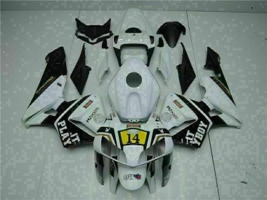 Weiß Playboy 14 CBR 600 RR 2005-2006 Verkleidungen