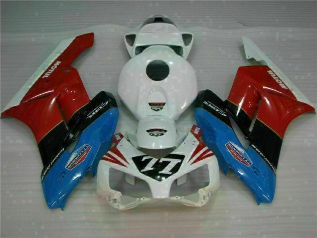 Weiß Rot 77 CBR 1000 RR 2004-2005 Verkleidungen Weiß Rot 77 CBR 1000 RR 2004-2005 Verkleidungen