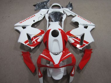 Weiß Rot CBR 600 RR 2003-2004 Verkleidungen