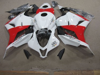 Weiß Rot CBR 600 RR 2009-2012 Verkleidungen