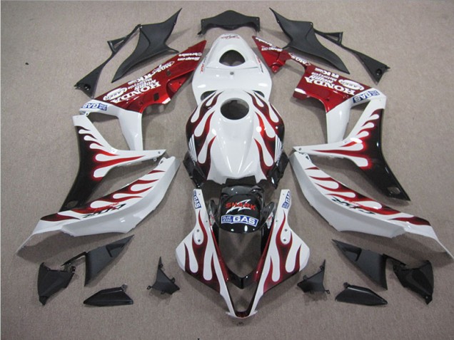 Weiß Rot Flamme Hai CBR 1000 RR 2004-2005 Verkleidungen