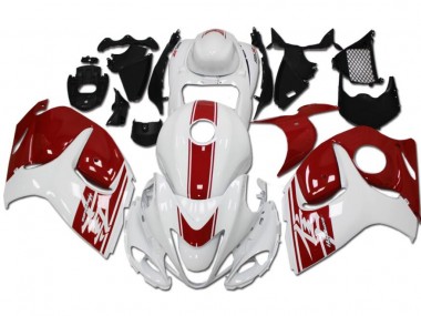 Weiß Rot GSXR 1300 Hayabusa 2008-2019 Verkleidung