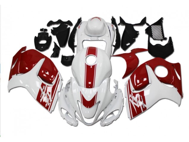 Weiß Rot GSXR 1300 Hayabusa 2008-2019 Verkleidung