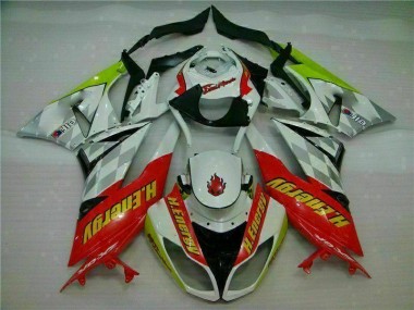 Weiß Rot H. Energy ZX6R 2009-2012 Verkleidungen