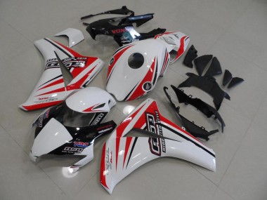 Weiß Rot HRC CBR 1000 RR 2008-2011 Verkleidungen