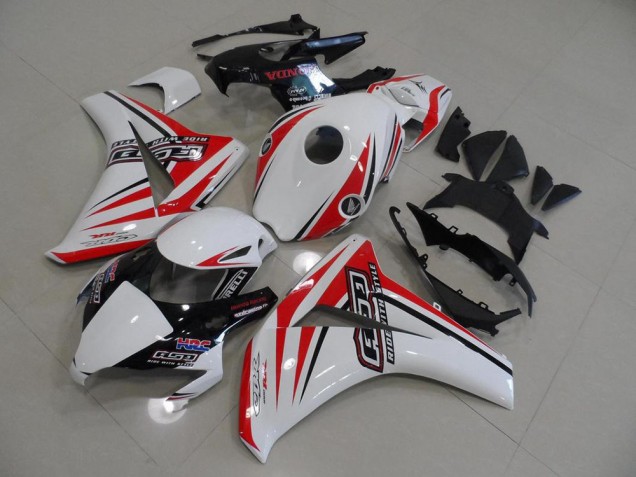 Weiß Rot HRC CBR 1000 RR 2008-2011 Verkleidungen Weiß Rot HRC CBR 1000 RR 2008-2011 Verkleidungen