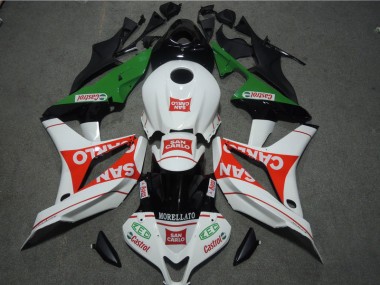 Weiß Rot MORELLATO San Carlo CBR 600 RR 2007-2008 Verkleidungen